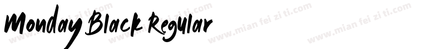 Monday Black Regular字体转换